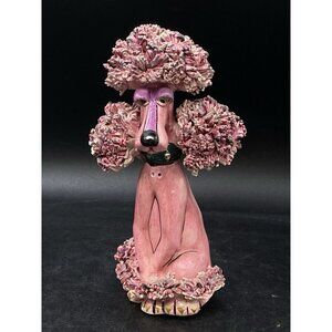 SWAK Sasha Pink Spaghetti Poodle Lynda Corneille Dog Ceramic READ